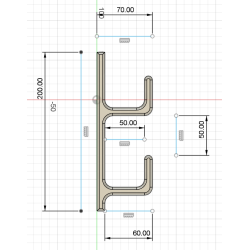 Accroche murale carrée