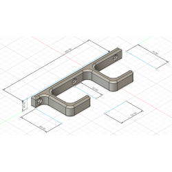 Accroche murale carrée